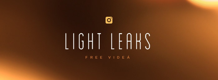 Light leaks: Oranžové video efekty zadarmo